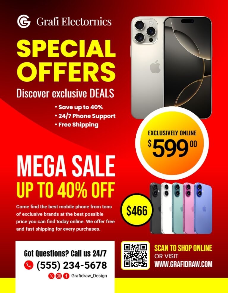 Special Offer Deals Flyer Template #2