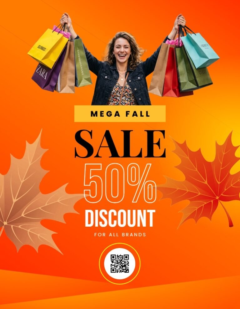 Mega Fall Sales Flyer Template