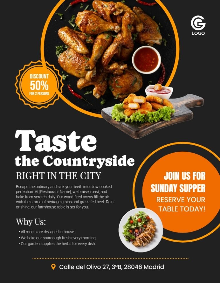 Restaurant Flyer Template #2
