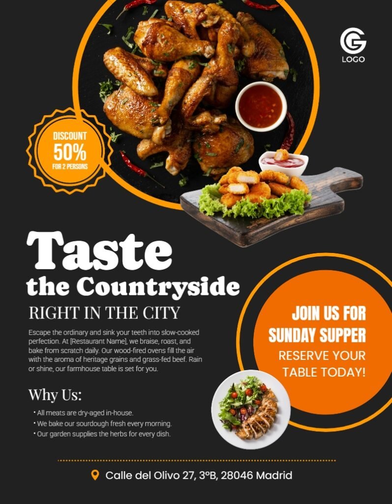 Restaurant Flyer Template #2