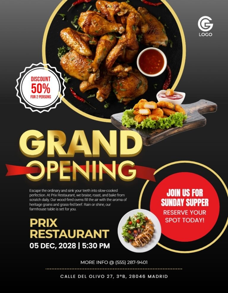 Grand Opening Flyer Template #2