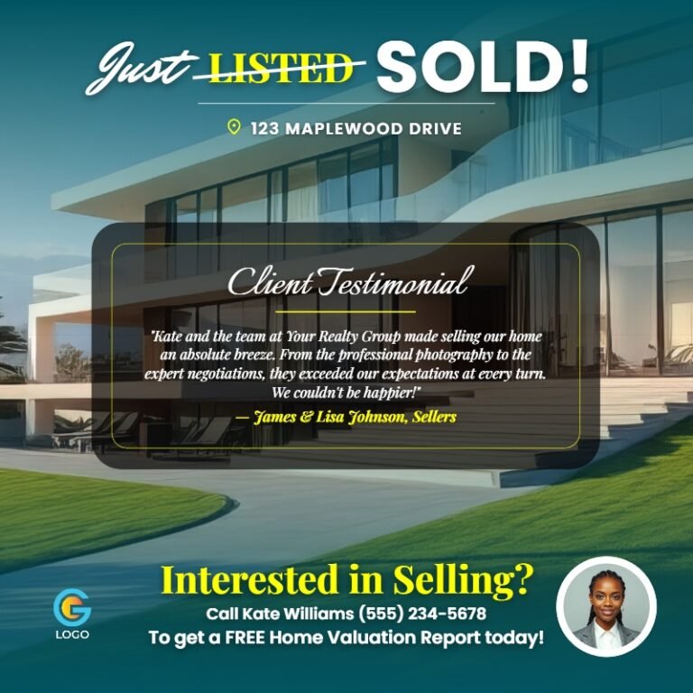 Sold – Real Estate Design Template #4