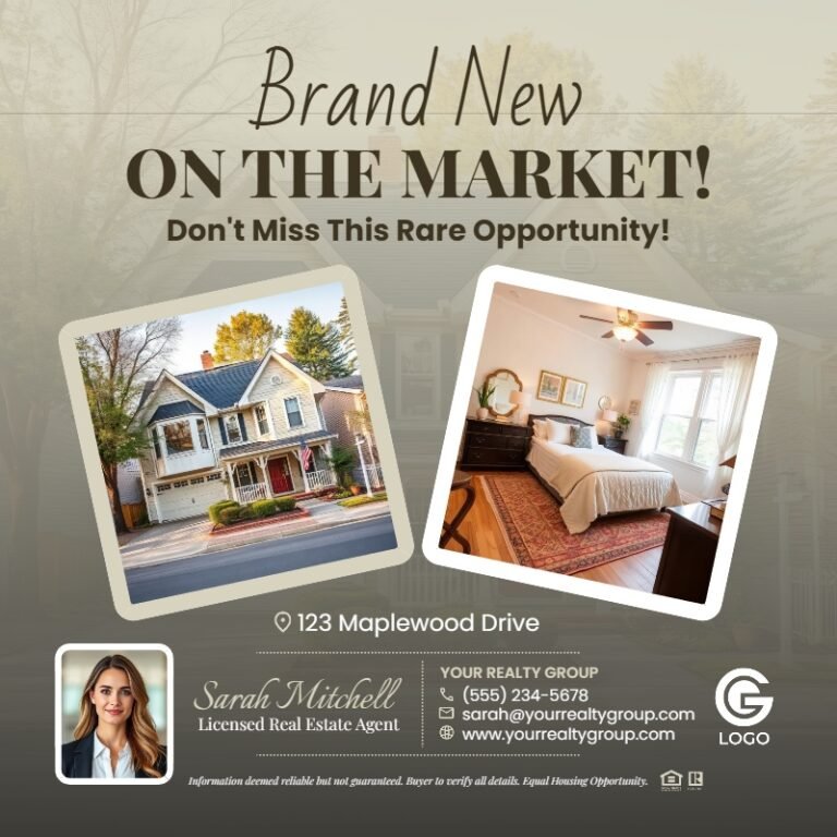 Just Listed – Real Estate Design Template