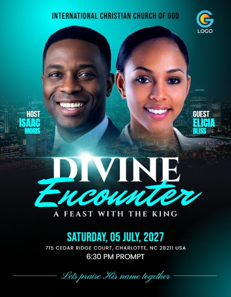 Divine Encounter Church Flyer Template