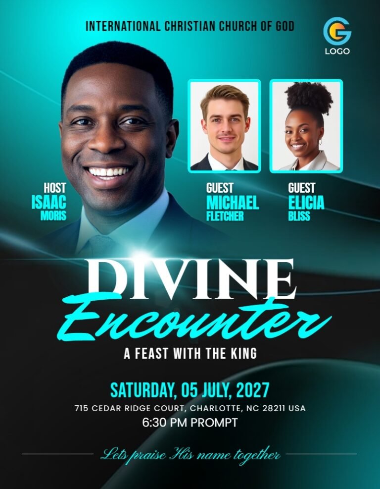 Divine Encounter Church Flyer Template #2