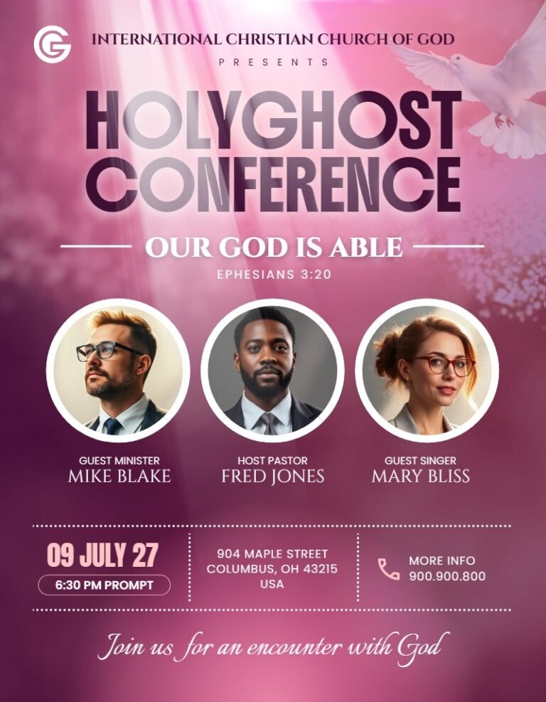 Holyghost Conference Church Flyer Template
