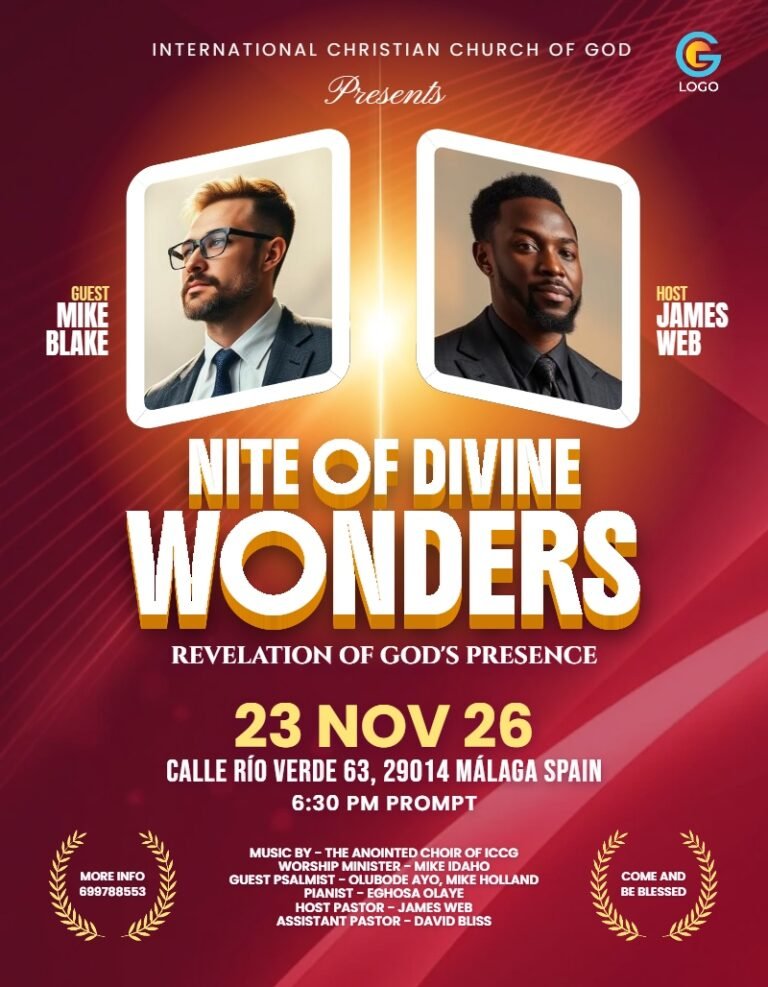 Nite of Divine Wonders Church Flyer Template #2