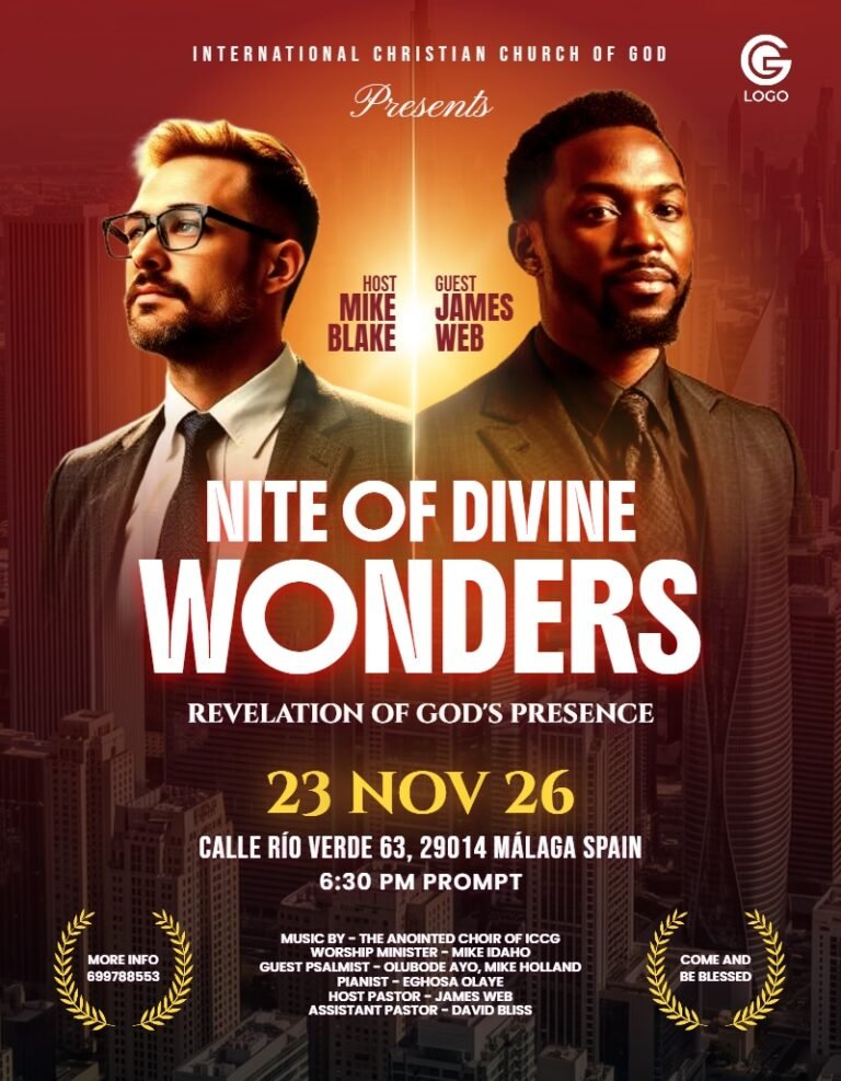Nite of Divine Wonders Church Flyer Template