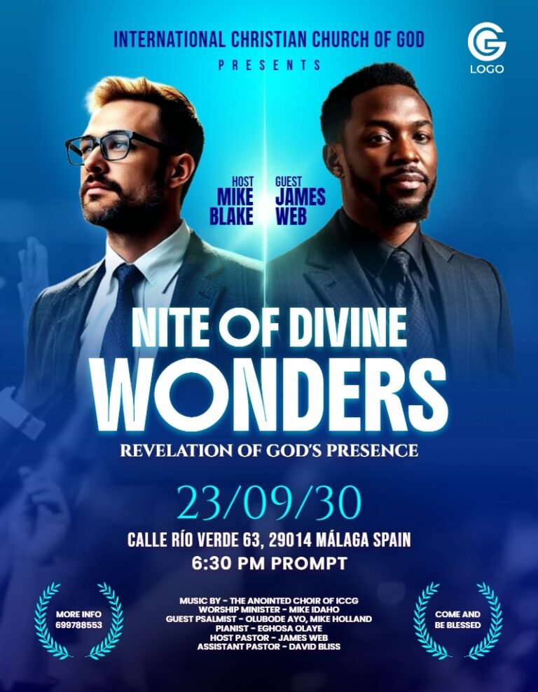 Nite of Divine Wonders Church Flyer Template #3