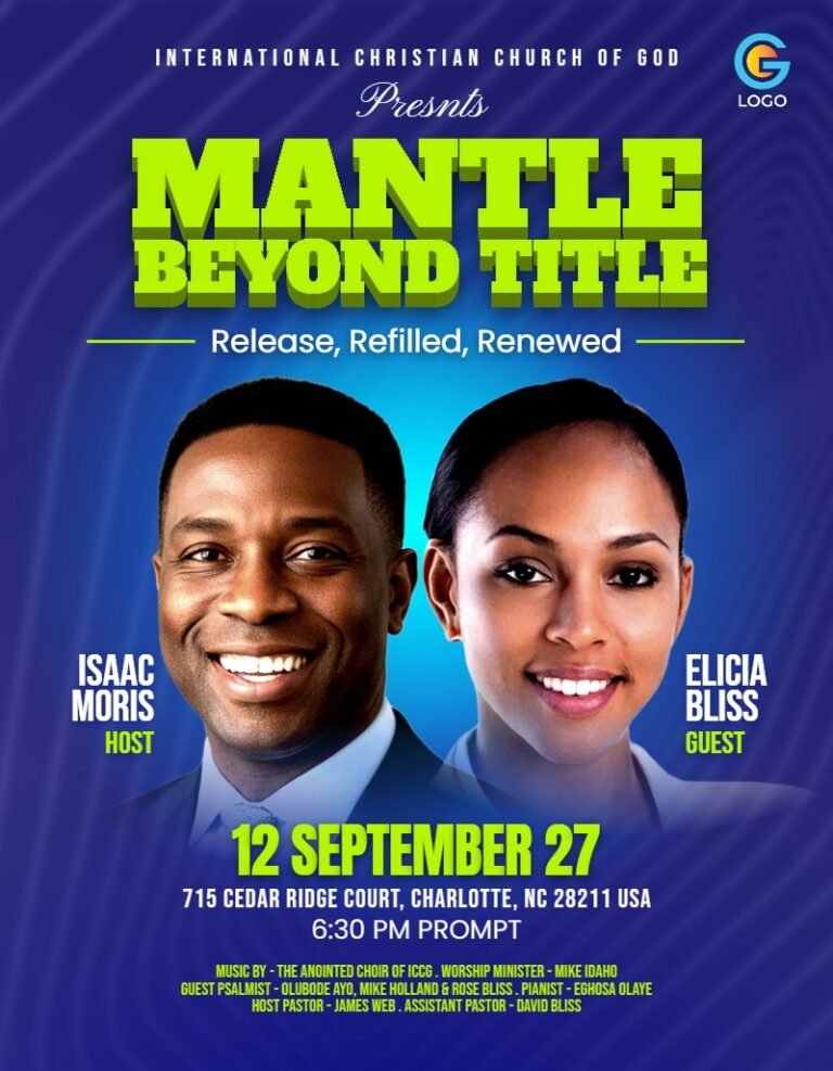 Mantle Beyond Title Church Flyer Template #5