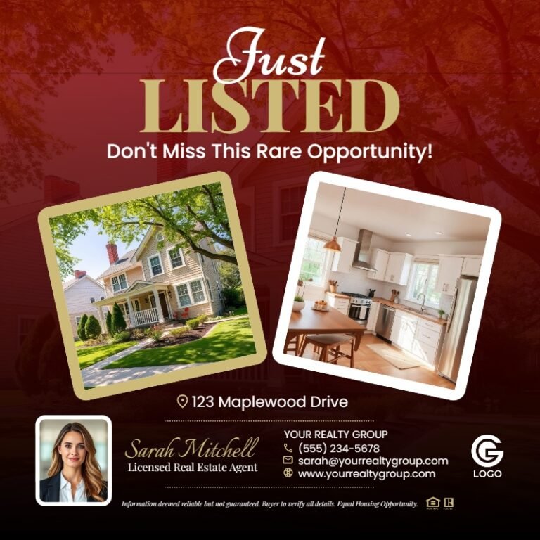 Just Listed – Real Estate Design Template #4