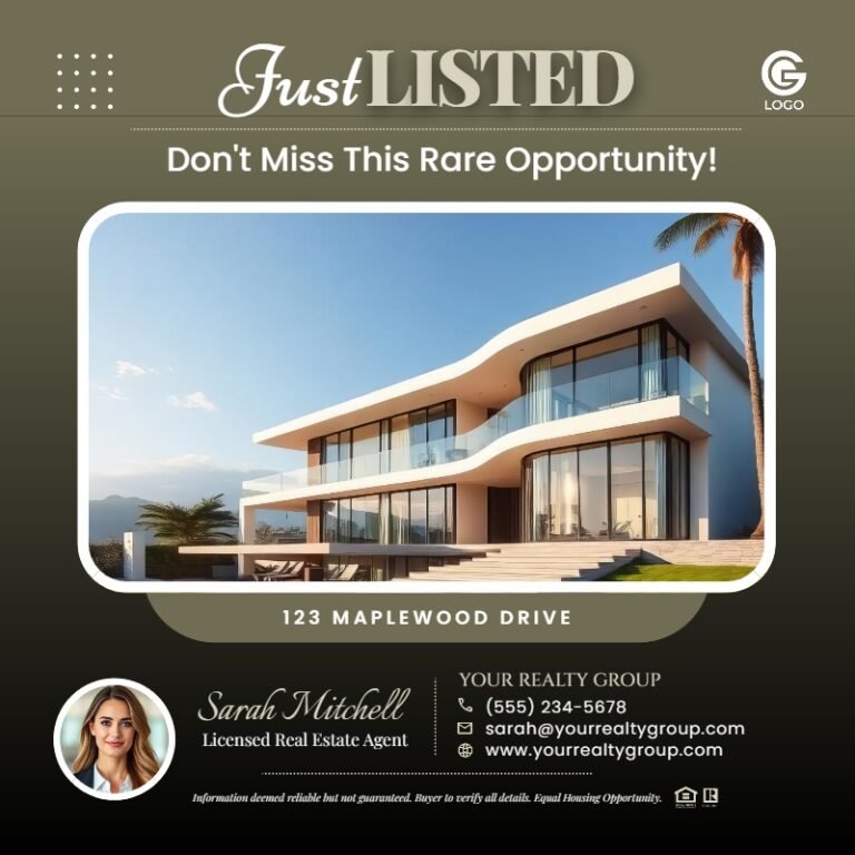 Just Listed – Real Estate Flyer Template #6