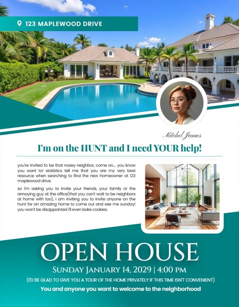 Open House Flyer Template #2