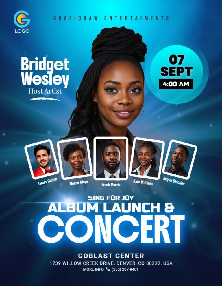 Album Launch & Concert Flyer Template #1