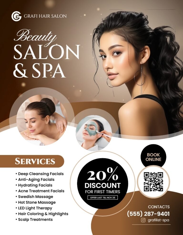 Beauty Salon and Spa Flyer Template