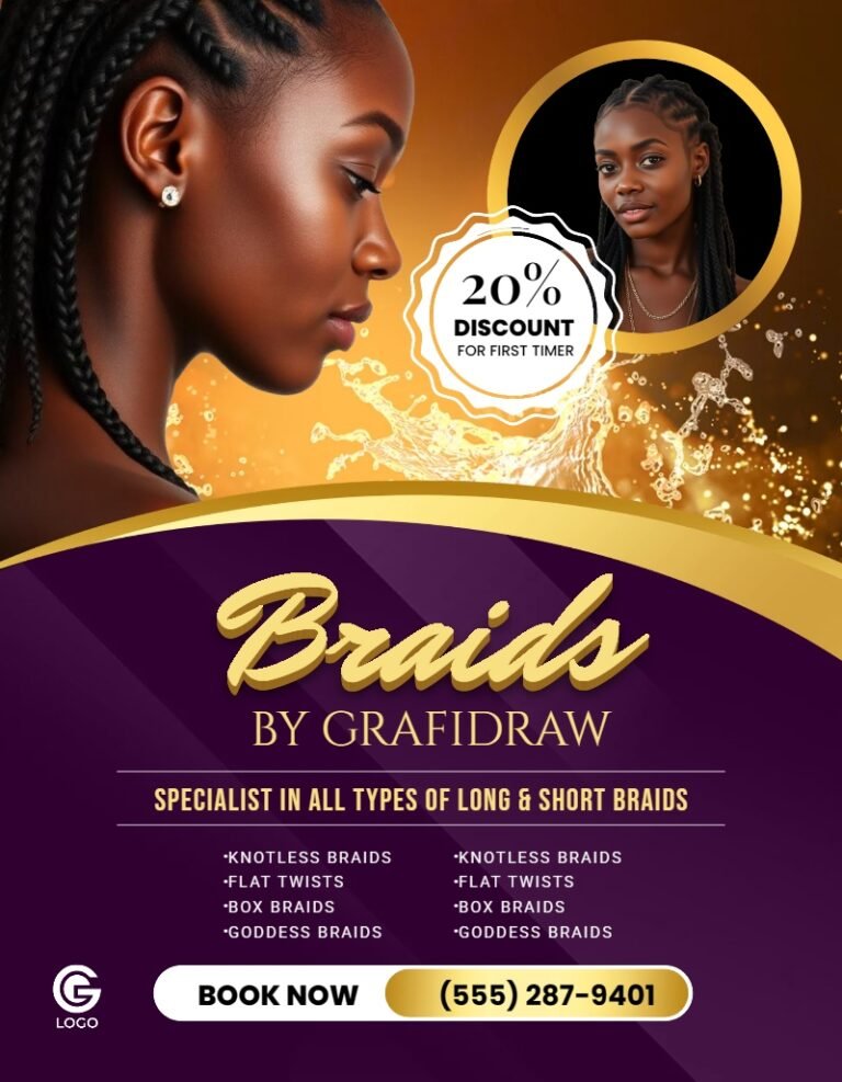 Hair Braids Stylist Template #5