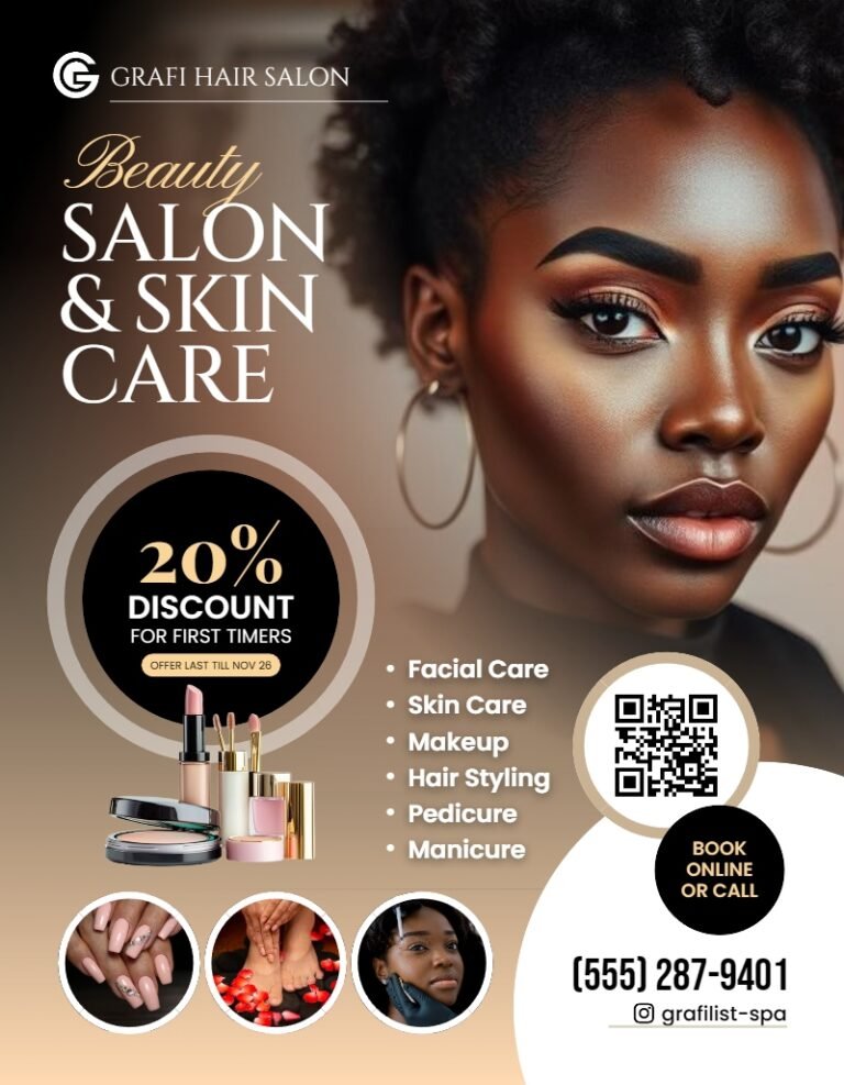 Beauty Salon and Skin Care  Template
