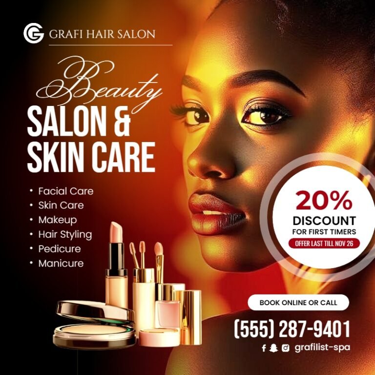 Beauty Salon and Skin Care Template #4