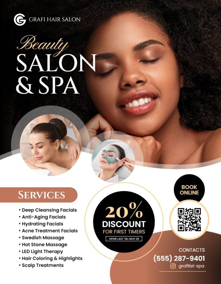 Beauty Salon and Spa Flyer Template #2