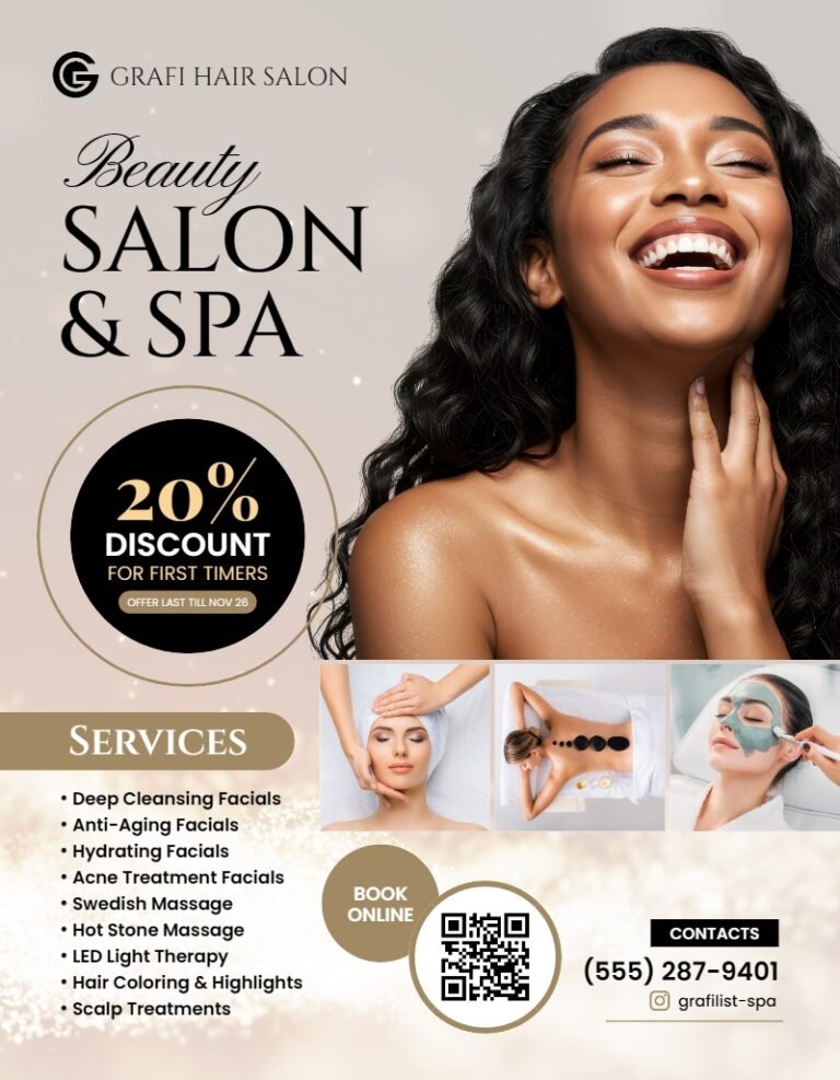 Beauty Salon and Spa Flyer Template #3