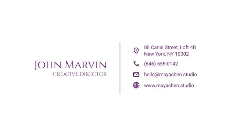 Business Card Template 004 #2