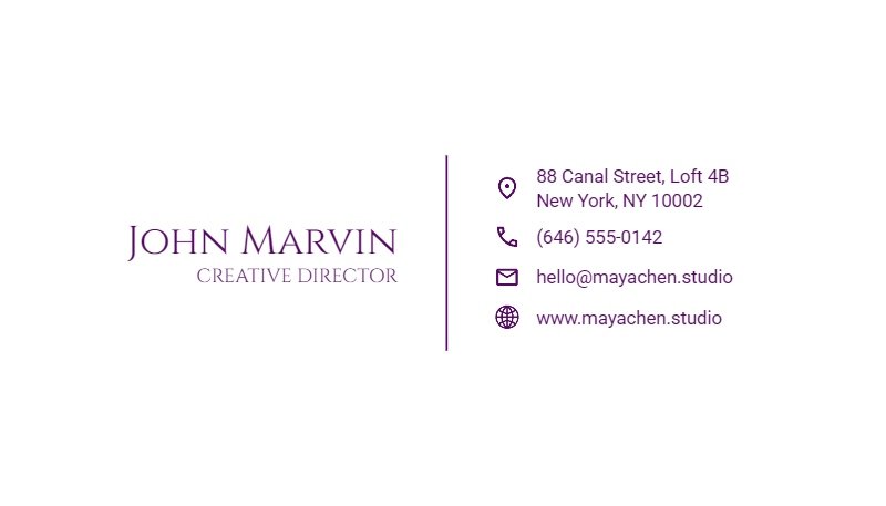 Business Card Template 004 #2