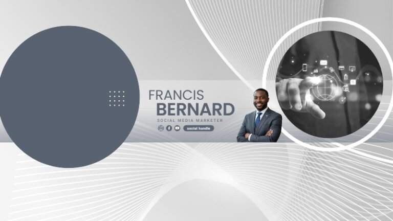 Personal Brand Youtube Cover Design Template #02