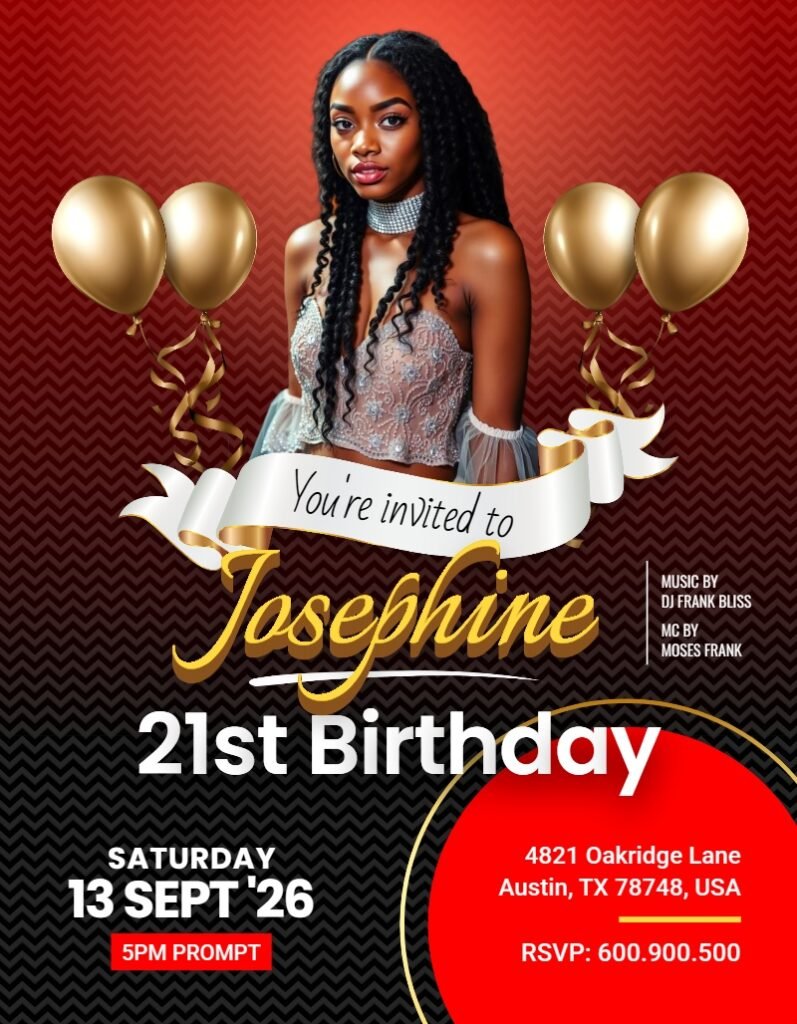 Birthday Invitation Card Template #11