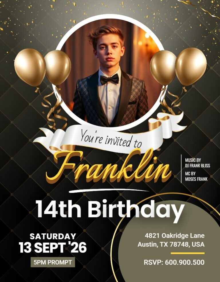 Birthday Invitation Card Template #14