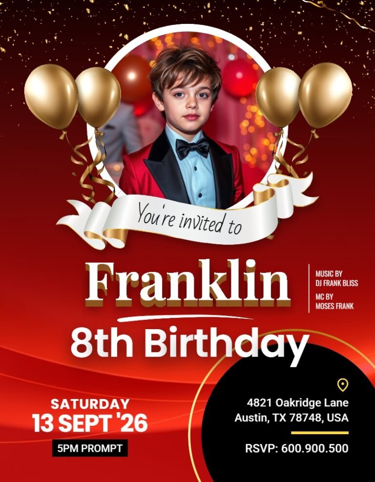 Birthday Invitation Card Template #15