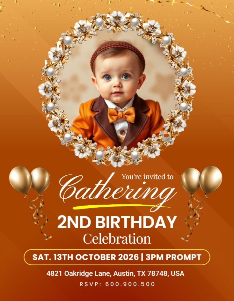 Birthday Invitation Card Template #17