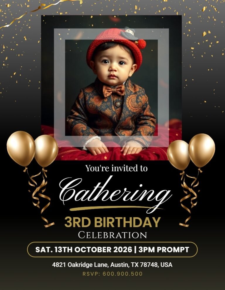 Birthday Invitation Card Template #20