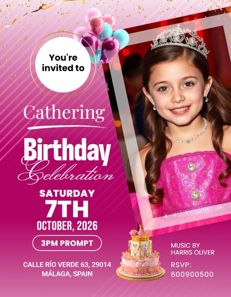 Birthday Invitation Card Template #22