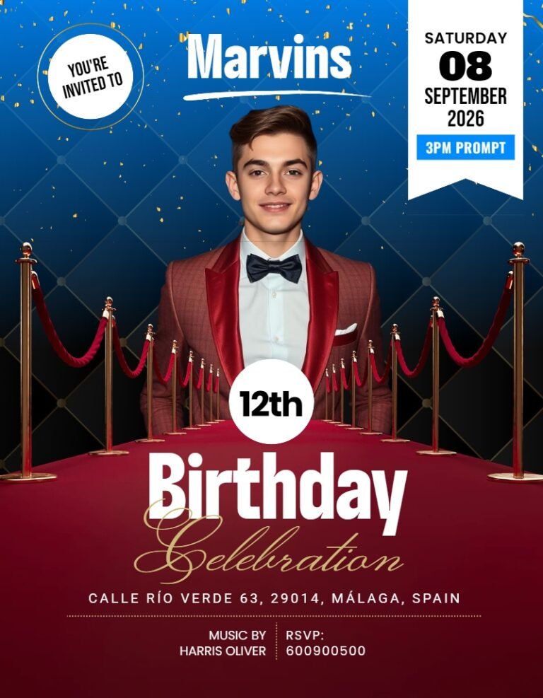 Birthday Invitation Card Template #24