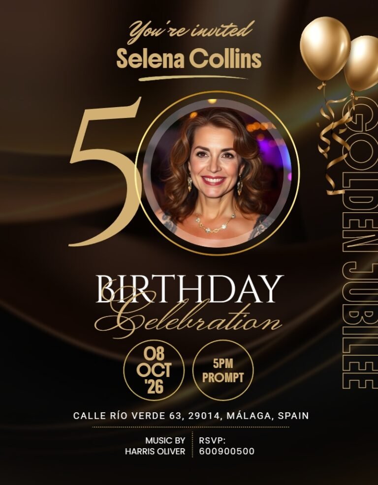 Birthday Invitation Card Template #27