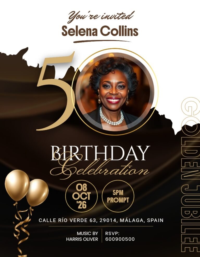 Birthday Invitation Card Template #28