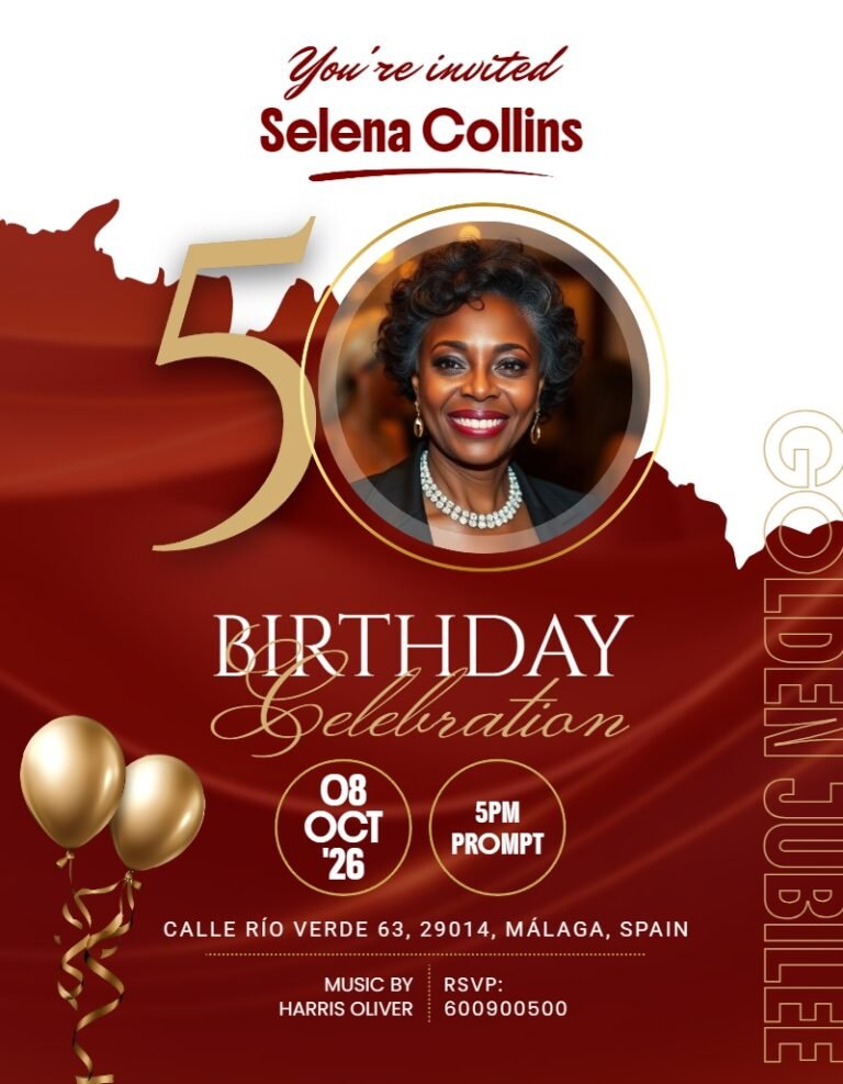Birthday Invitation Card Template #30