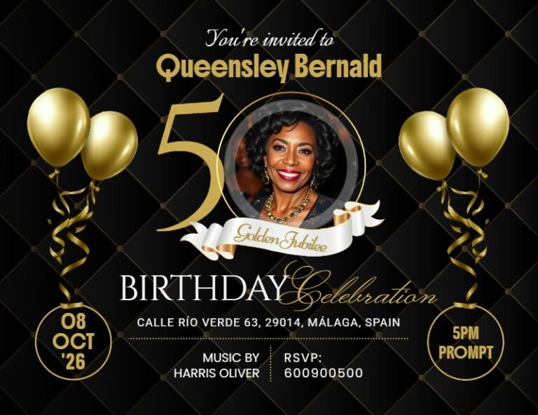 Birthday Invitation Card Template #40