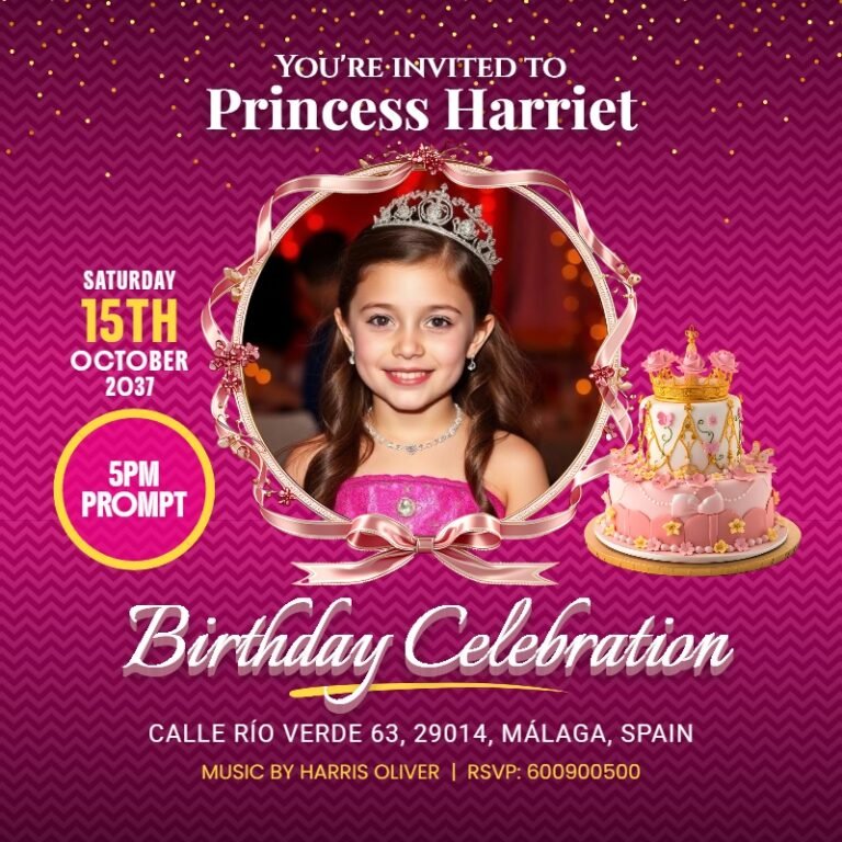 Birthday Invitation Card Template #45