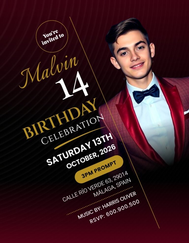 Birthday Invitation Card Template #50