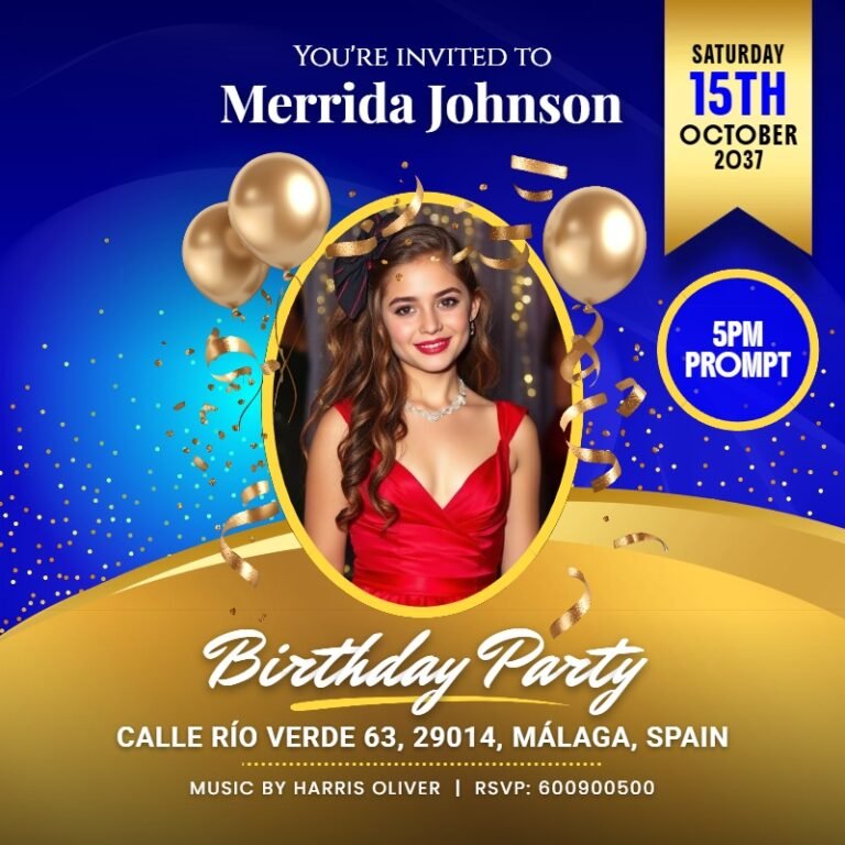 Birthday Invitation Card Template #51