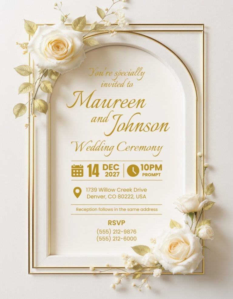 Wedding Invitation Template #1