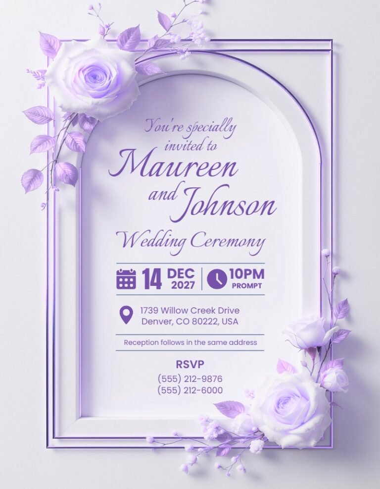 Wedding Invitation Template #3