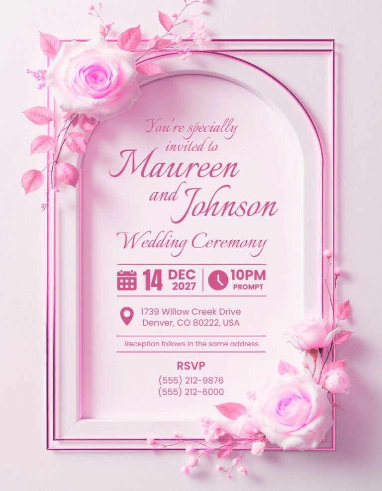 Wedding Invitation Template #4
