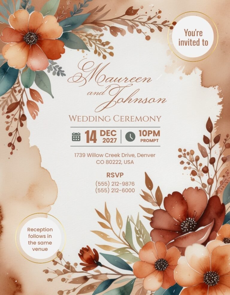Wedding Invitation Template #5