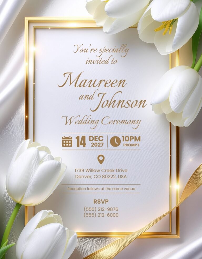 Wedding Invitation Template #7