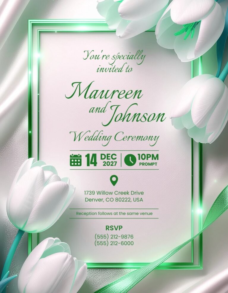 Wedding Invitation Template #8