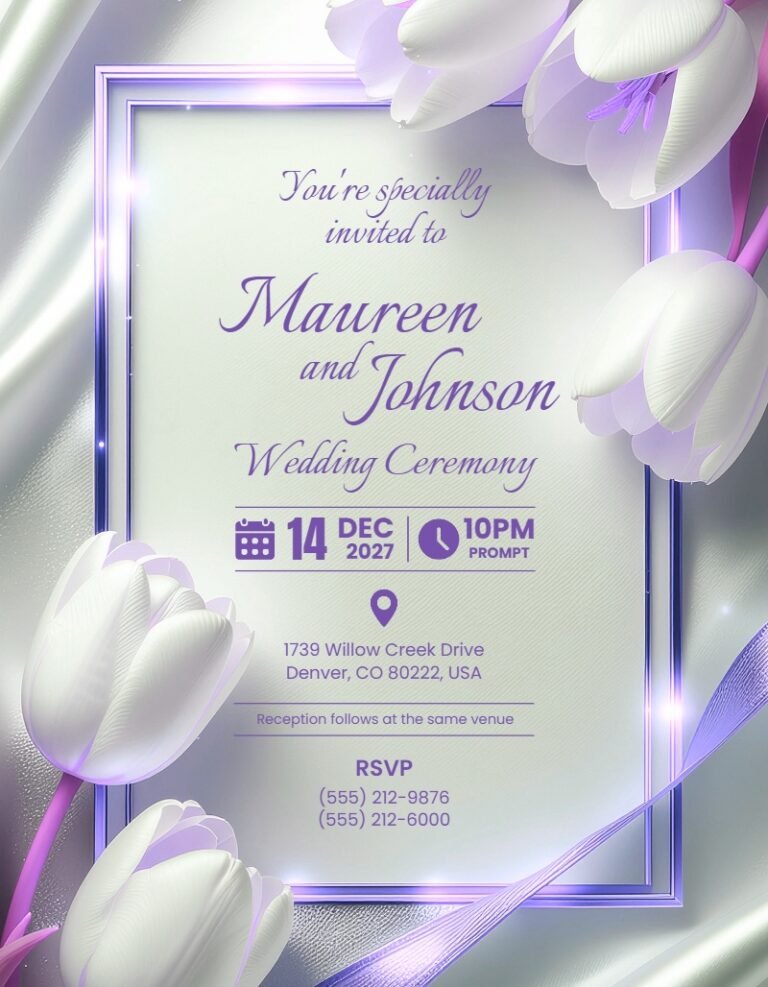 Wedding Invitation Template #9