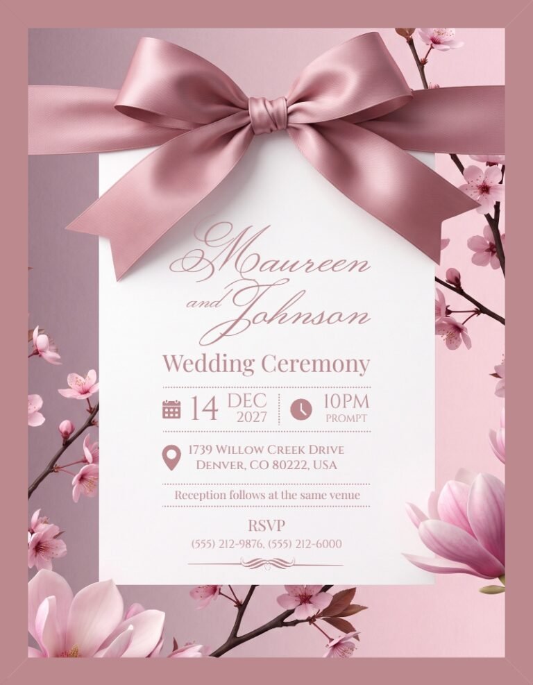 Wedding Invitation Template #10