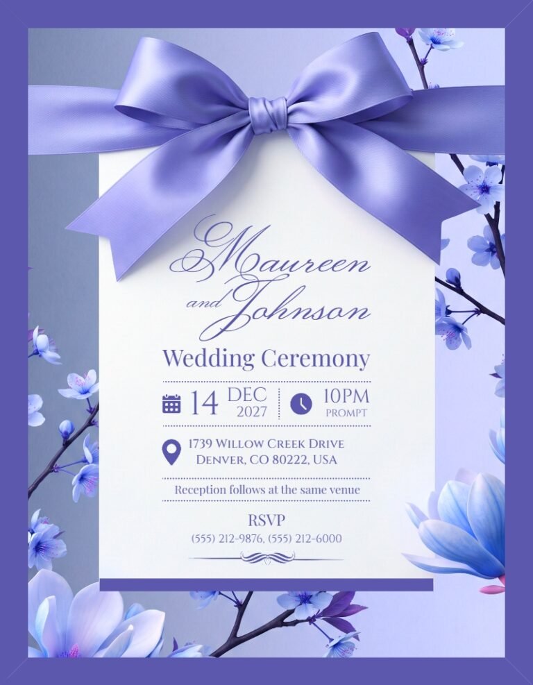 Wedding Invitation Template #11